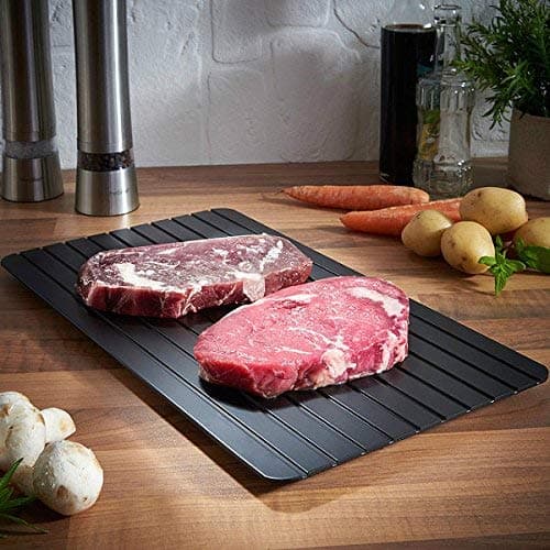 Miracle Thaw Fast Defrosting Tray- 8th team 11.6"x8.1" Non-stick Thawing Plate Kitchen Helper The Safest Way to Defrost Meat Thaw Frozen Food Quickly Without Electricity, Microwave, Hot Water