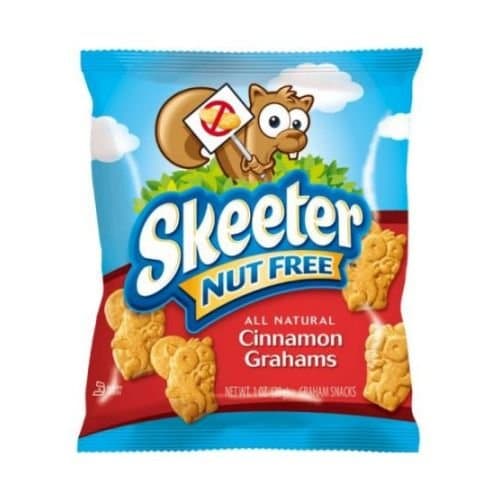Skeeter Nut Free All Natural Cinnamon Grahams, 1 Ounce -- 192 per case.
