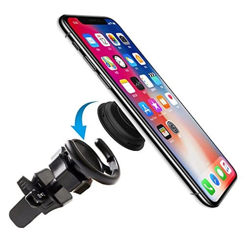 Car Mount for Pop Socket Users Mooley 360° Rotation Air Vent Clip with Adjustable Switch Lock Technology for GPS Navigation and Pickup Truck Fits iPhone X/8/8plus/7/7plus, Samsung Galaxy Note 8