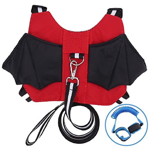 Anti-Lost Baby Safety Walking Harness & Leash Strap Backpack for 1 – 4 Years Old Boy & Girl for Travel Park Hiking + Bonus Safety Wrist Link