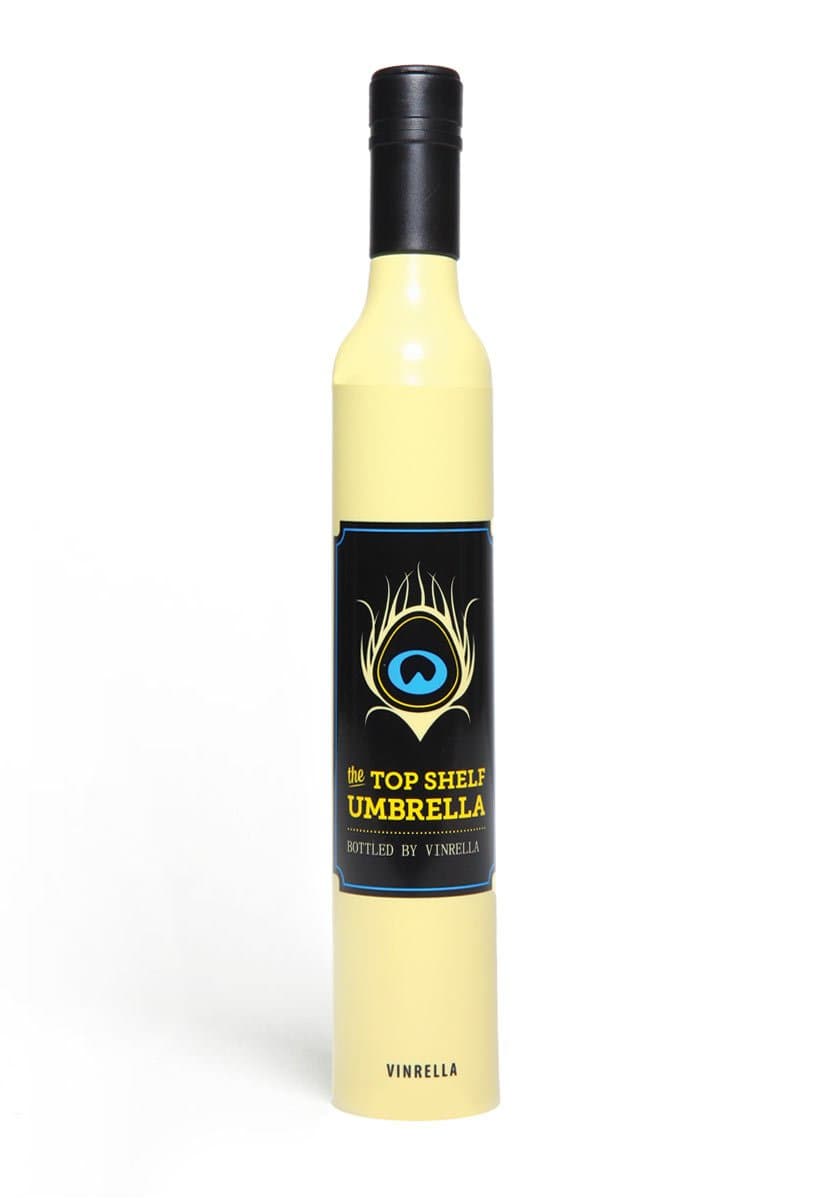 Vinrella - Umbrella in a Bottle (Yellow Wine Bottle)