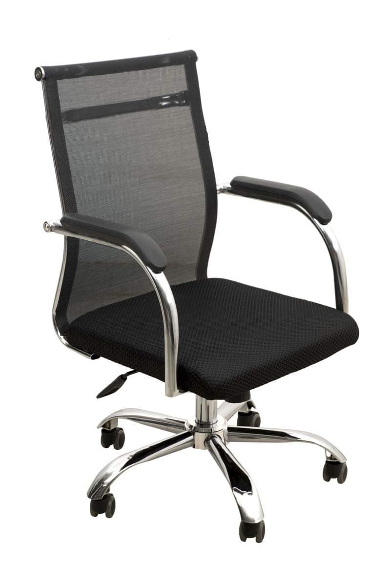 SEAT CHACHA ® Miracle Mid-Back Mesh Office Executive Revolving Chair in Black