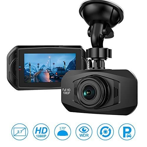 Car Camera - Dash Cam 170 Wide Angle Car Black Box Camera, Full HD Dashboard Camera for Cars, Car DVR Recorder Vehicle Dash Cam with G-Sensor Loop Recording WDR Motion Detection Super Night Vision