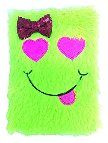 Plush Journal Love Eyes Smiley Face 80 Sheets/160 Pages