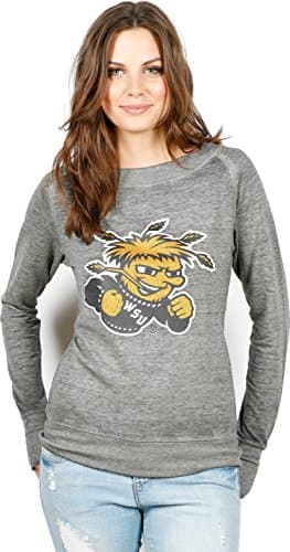 NCAA Wichita State Shockers Glitter Sweatshirt, Small, Gray