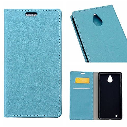 HYAIT Huawei G750 Case,Slim Fit Side Flip Cover For Huawei Honor 3X G750 Premium PU Leather with View Window Blue
