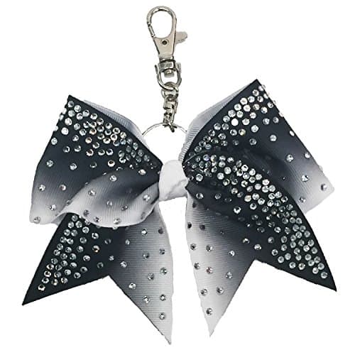 Rhinestone Ombre Key chain Bow Cheerleading Accessory