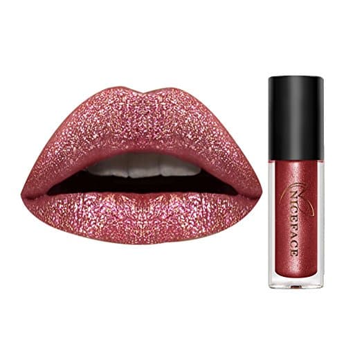 Magic Chameleon Liquid Lip Gloss HUBEE Metal Pearl Long Lasting Glitter Lipstick Waterproof Lip Pencil Makeup(A18)