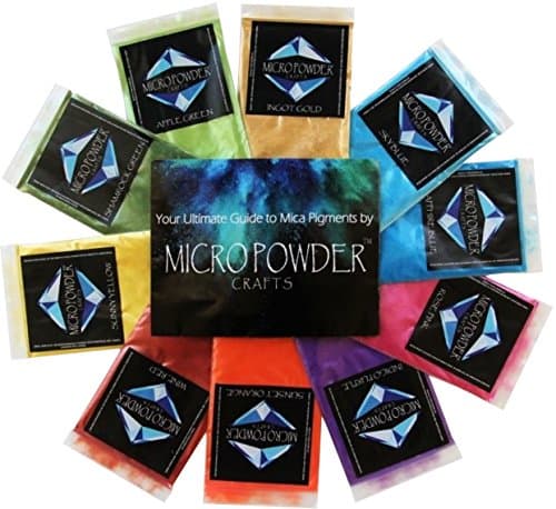 Micro Powder Crafts - Mica Powder for Soap Making, Cosmetic Grade, Mica Powder for Bath Bomb, Mica Powder for Epoxy, Pigment Powder for Soap Colorant, Metalic Pigment, Pigment for Slime Making
