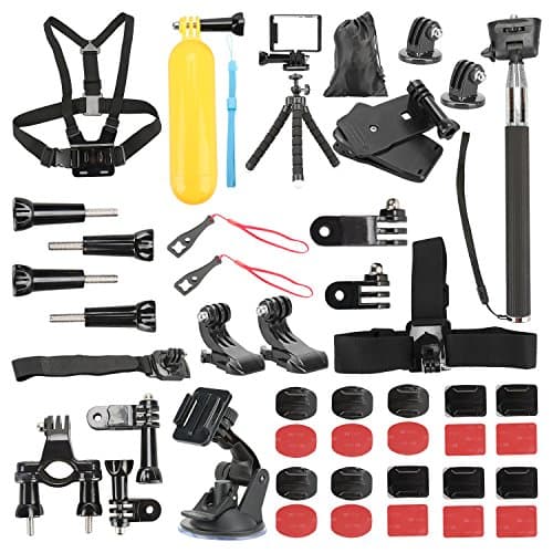 Basic Pro - Outdoor Sports Accessories Starter Kit for Hero 5/Session/4/3/2/HD Original Black Silver Cameras