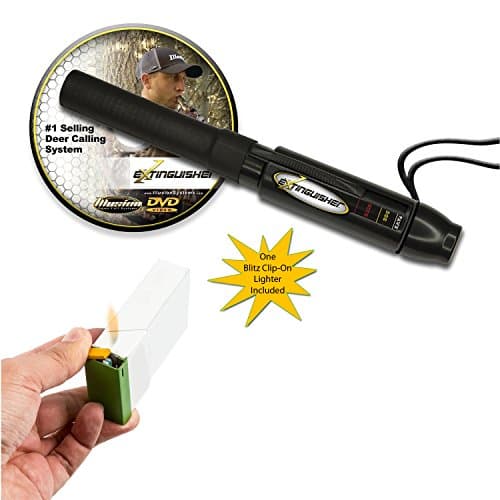 Extinguisher Deer Call (Black) with DVD Instructional + Blitz Clip-On Lighter