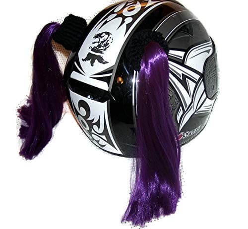Pigtails for Helmets All Colors Purple