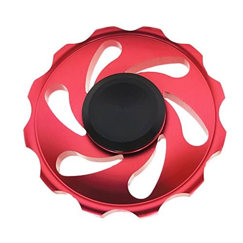 RELEASE SPINNER Round Fidget Spinner Toy Hand Spinner Great for Relieving Your ADHD, Anxiety, and Boredom - Fire Wheel Red