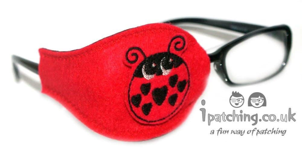 Kids and Adults Orthoptic Eye Patch For Amblyopia Lazy Eye Occlusion Therapy Treatment Ladybird Design