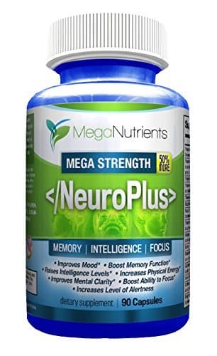 NeuroPlus by MegaNutrients - NEW! | Memory | Intelligence | Focus | New Synergistic & Proprietary Formulation with DMAE* by MegaNutrients