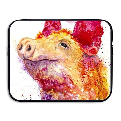 Summer Moon Fire Computer Bag Laptop Case Slim Sleeve Bag Pig Painting Waterproof 13-15 Inch For IPad Air Macbook Pro Surface Book Notebook Ultrabook