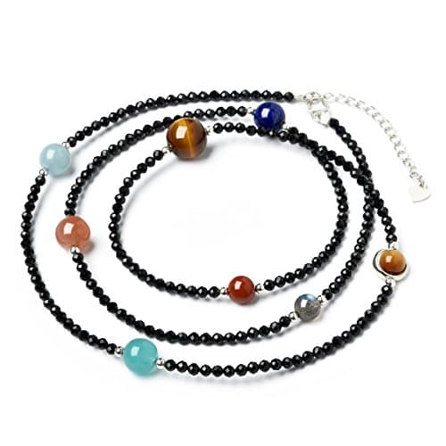 Jan Dee Women Black Spinel Natural Multilayer Solar System Crystals Bracelet …