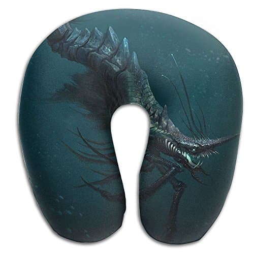 Comfortable Travel Pillow, Master Neck Pillow, A Alien Sea Creature Memory Foam Pillow For Travel, Home, Neck Pain
