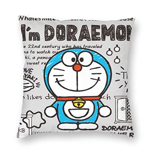 CHASITY FREDERICK Doraemon More Size Throw Pillow Covers Double Side Print Pillows Square Pillowcases Throw Cushion Covers