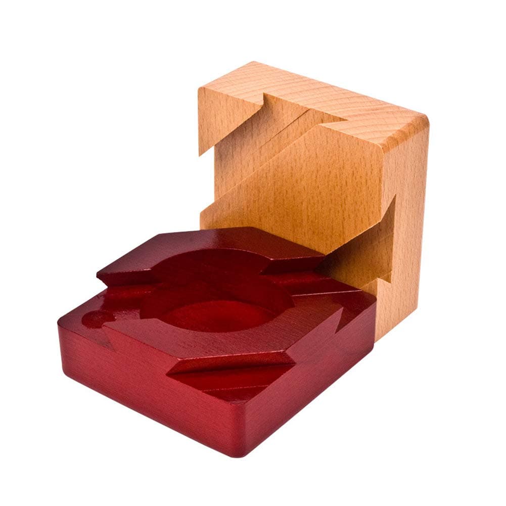 rycnet Mini Wooden Brain Teaser Puzzle Secret Gift Box Intelligence Game Adult Kids Toy