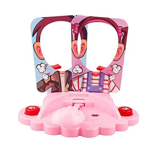Powerhone Pie Face Game Fun Family Two-player VS Game and Toy, Pink