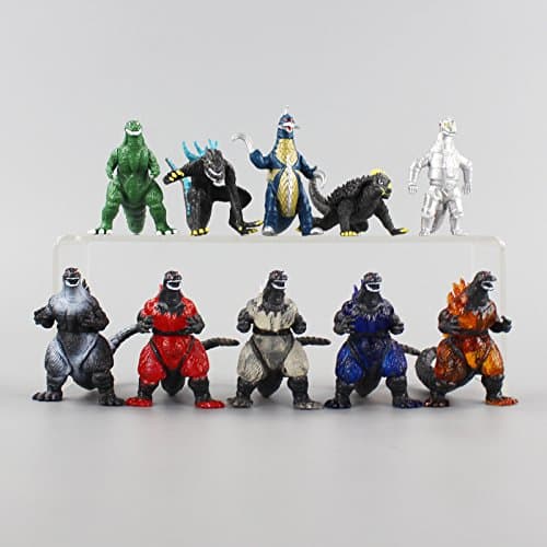 SAMANIS 8 CM Godzilla Action Figure Toy Set-10pcs/set (Multicolor)