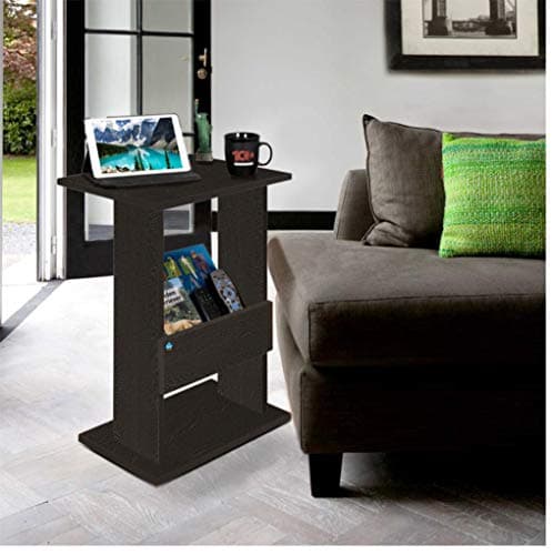DELITE KOM Engineered Wood Matte Finish Contemporary Multipurpose Side Table (Wenge)
