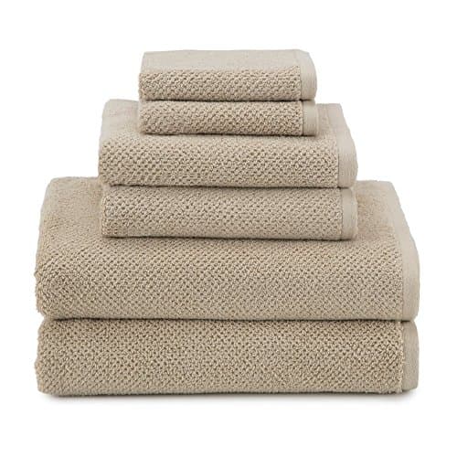 Utica Textured Organic 6-piece Towel Set