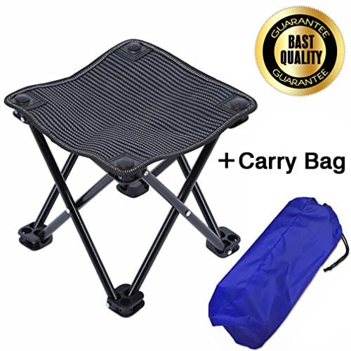 Mini Portable Folding Stool Ultralight Camping Folding Chair Outdoor Fold Chair for Camping Fishing Travel Beach with Carry Bag