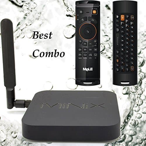 MINIX NEO X8-H Plus X8H Plus Android Smart TV Box / Media Hub / 4K Streaming Media Player / Mini PC Quad A9/Octo Mali + MELE F10 Deluxe Air Fly Mouse Remote Wireless Keyboard Best Combo for your TV