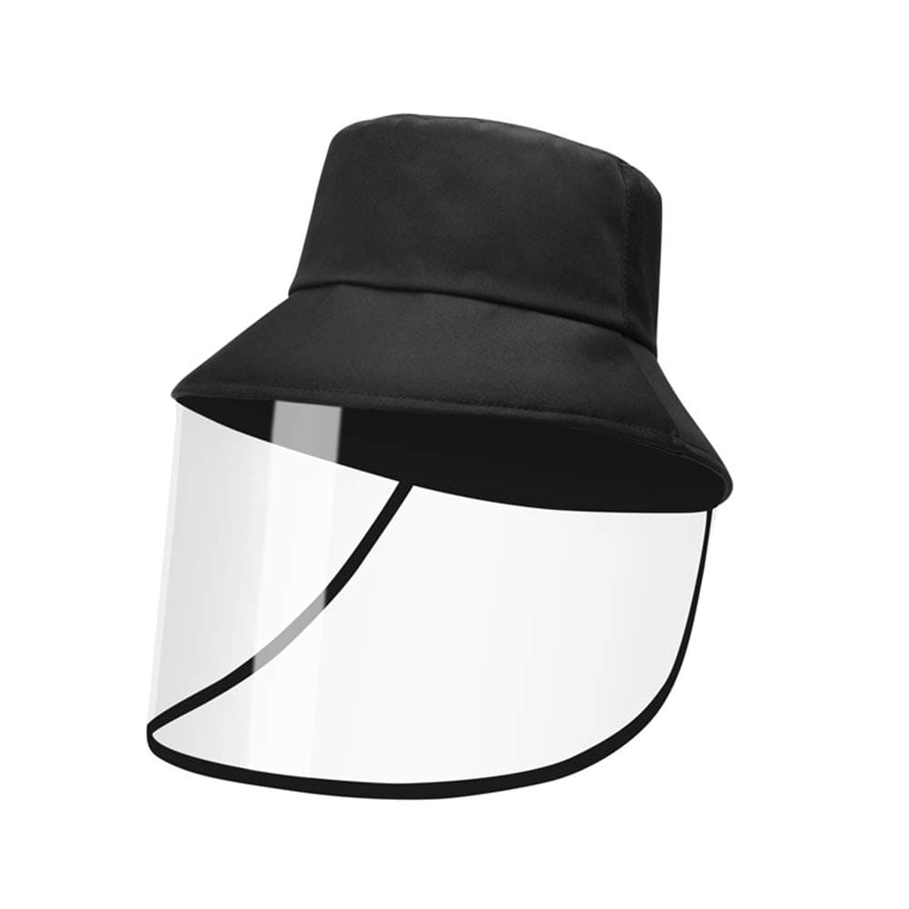 Windproof Dustproof Hat Full Face Cap Removable Face Shield Fisherman Hat, Adult Kids Face Shield Removable for Men and Women