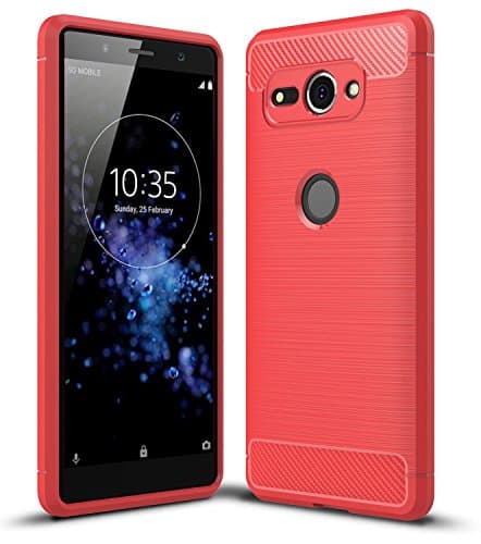 ZOKNEY Textured Pattern Case for Sony Xperia XZ2 Compact Cover Lightweight Soft TPU Anti-Scratch, Easy Grip, Shockproof Armor for Sony Xperia XZ2 Compact Back Cover