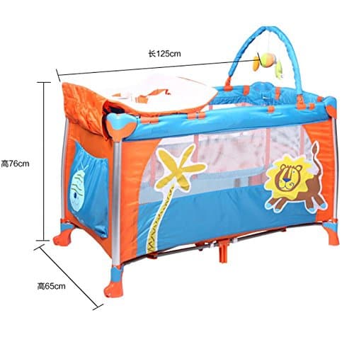 YINGER Bunk Crib Foldable Crib High Quality Game beds baby cot travel deluxe baby crib Modern Portable Baby Crib