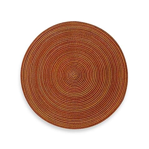 Martini Round Placemat in Rust