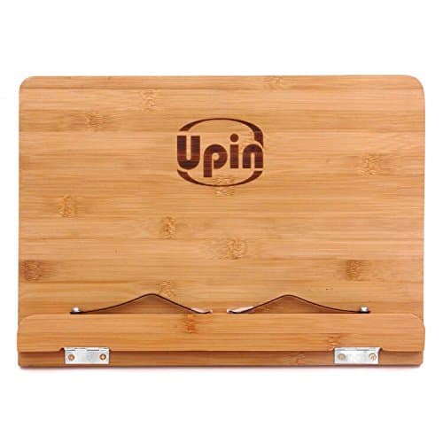 Upin BamBoo Reading Rest Cook Book Document Stand Holder Bookrest