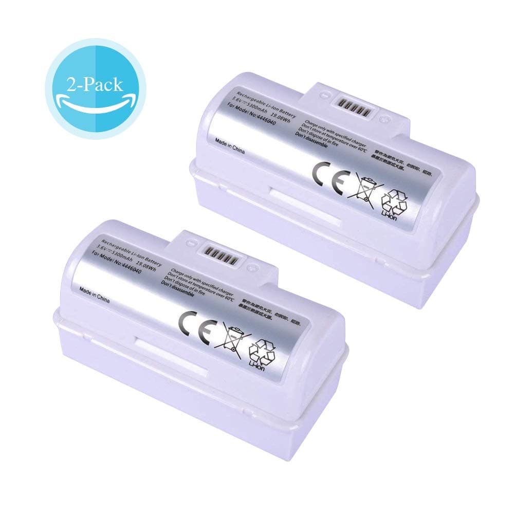 Replacement iRobot 3.6V Battery for iRobot Braava Jet 240 Floor Mopping Robots lithium 5300mAh Battery 2-Pack