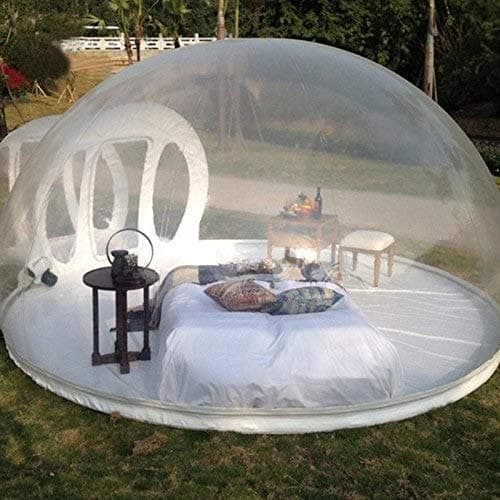 LEMONCOFFEE Beach Tent Creative Inflatable Bubble Tent 1-2 People Dome Friends & Family Travel Vacation Picnic Beach Park Lawn White Transparent Multi-style Multi-size Optional