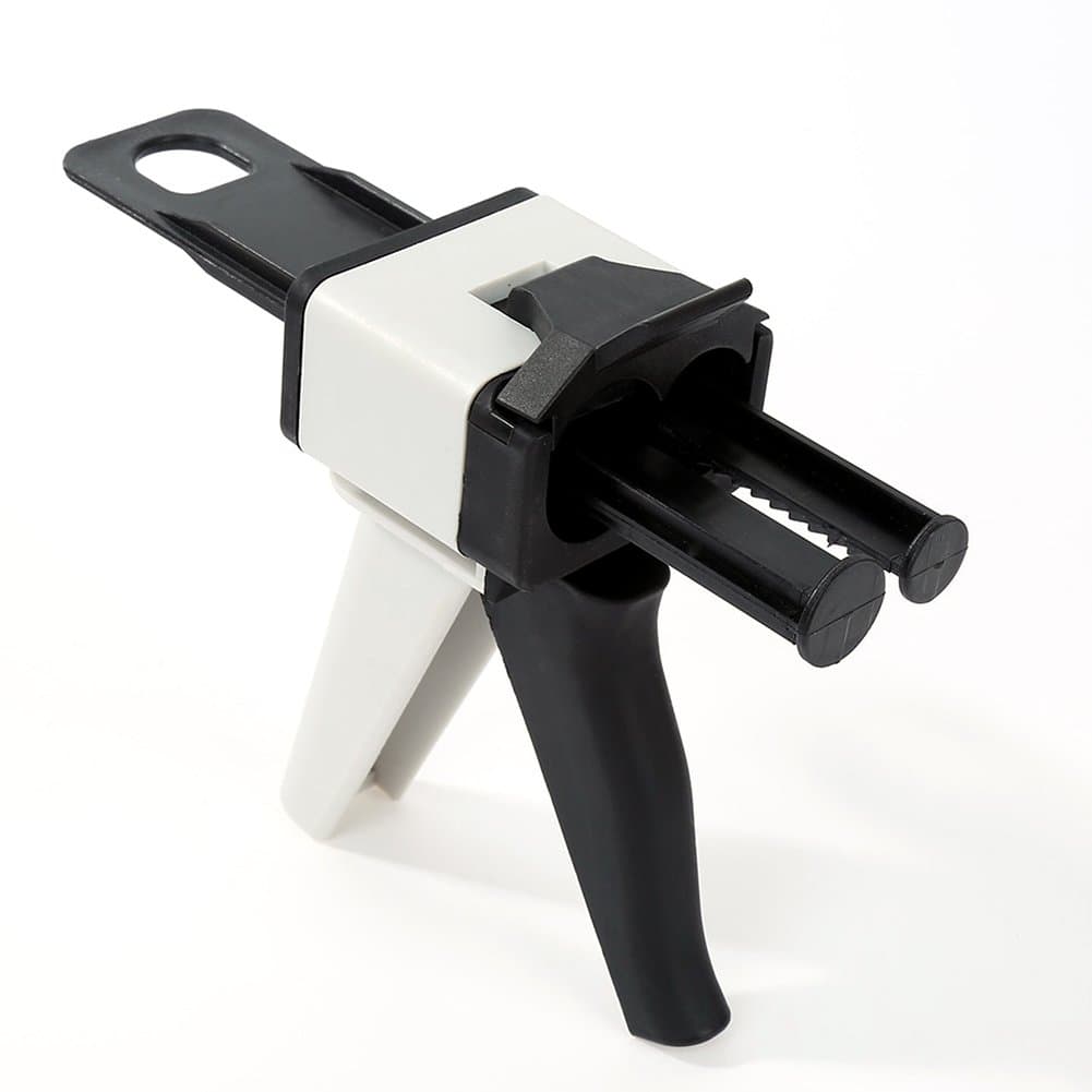 50 ML Epoxy Resin Dispenser - Static Mixer Mixing Nozzle - 1:1/2:1 Ratio Manual Dual Cartridge Applicator - Silicone Rubber Conveyor (50mlPictured)