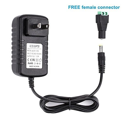 NATURALIGHTLED Power Adapter, Transformers, Power Supply For LED Strip, Output 12V DC, 2A Max, 30 Watt Max, US plug,UL Listed