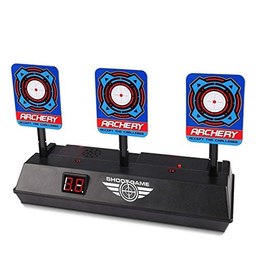 Dapei Electronic Digital Target for Guns N-Strike Elite Mega Rival Series, Auto-Reset Intelligent Light Sound Effect Scoring Targets Toys