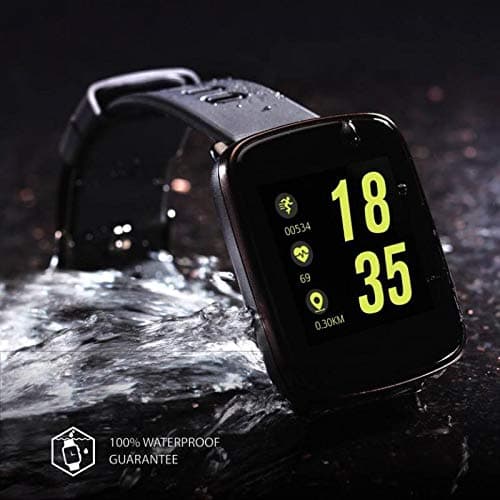 Novateur RY77 Waterproof Smartwatch for Android/iOS Device (Black)