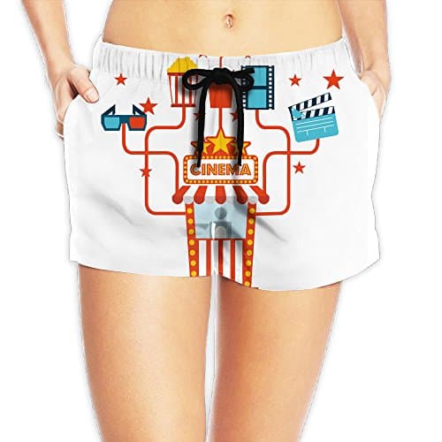 2017 The New Style Womens's Bright Creative Movie Elements Sweat Pants Light 7.05oz