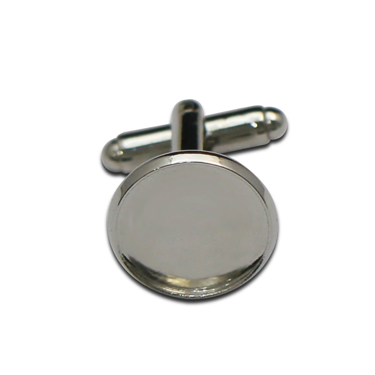 1pc Brass Cuff Links Blank Round Tray Bezel Circle Setting Oval Cabochon Cameo Stud Personalized Adjustable Locket Holder Making Cloth DIY Supplies Father Mens Gifts Mens Suit 14mm 5pair