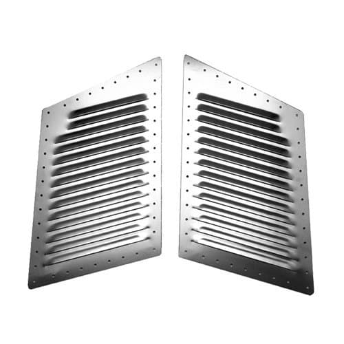 RunCool Medium Natural Aluminum Hi-Flow Hood Louvers