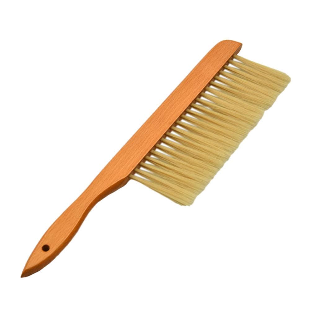 balacoo Beekeeping Brush with Wooden Handle Plastic Wool Sweep Tool Lightweight Bee Hive Cleaning Equipment for Beekeeper