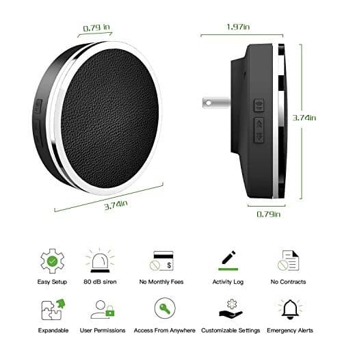 COWOO Professional Wireless Smart Home Security Alarm System DIY Kit, App Control by Smartphone,Compatible with Alexa