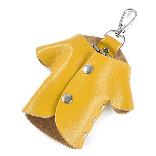 Adzpow Christmas Gift Leather Key Case Key Holder Unique Cute Keychain Cloth Designed Coloful with 6 Key Hooks