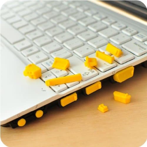 13 Pcs Universal Silicone Anti Dust Plug for Laptop.