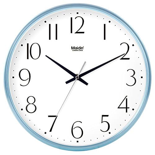 round the living room ideas wall clock/ Office clock/Simple and modern family silent quartz-B 8inch