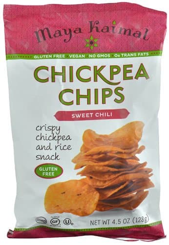 Maya Kaimal Chickpea Chips Sweet Chili -- 4.5 oz - 2 pc